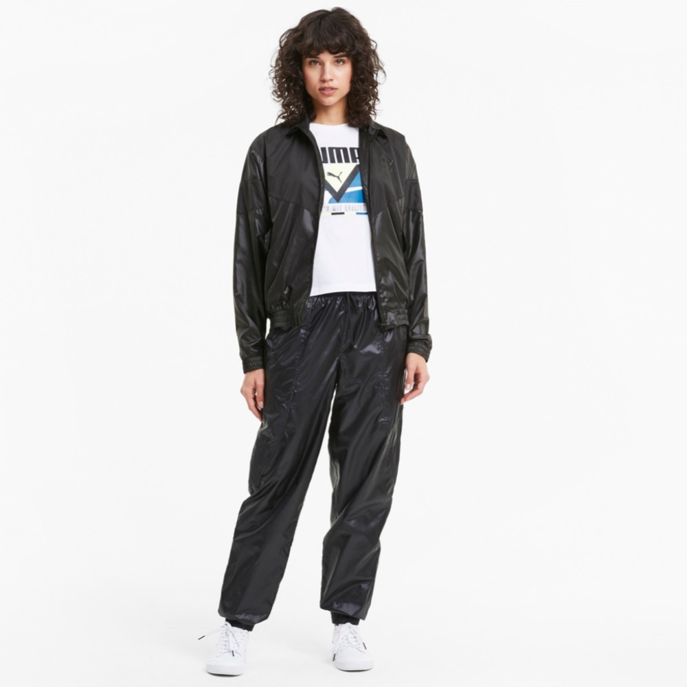 NWT Puma Woven Track Jacket Black Size Medium